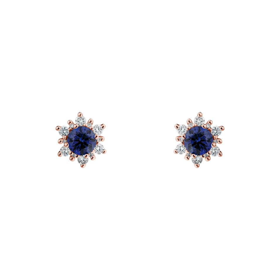 Diamond earrings with Tanzanite Fancy Fairytale