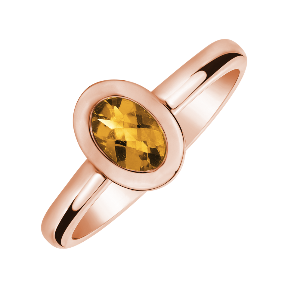 Ring with Citrine Space Bonbon