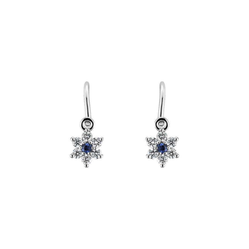 Diamond earrings with Sapphire Early Sparks