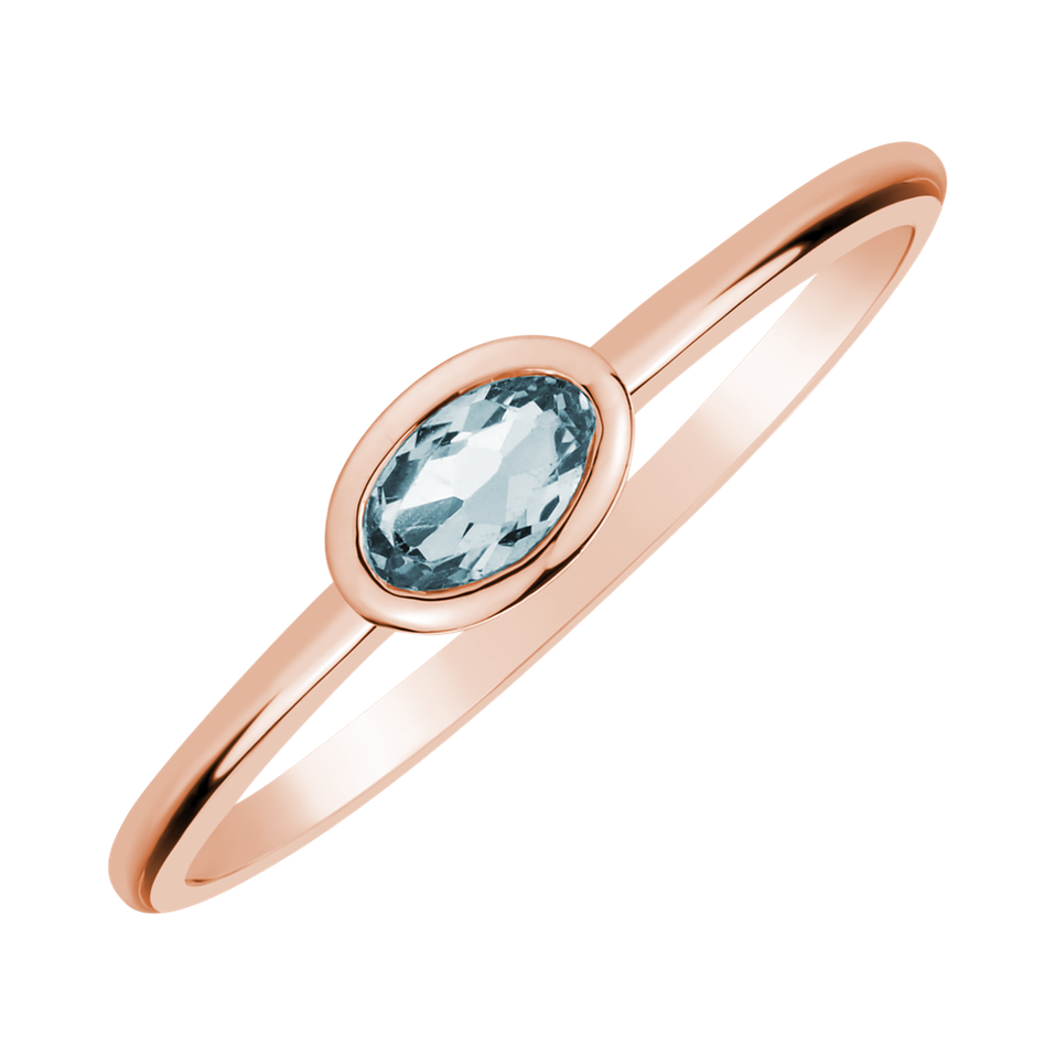 Ring with Topaz Sky Space Bonbon