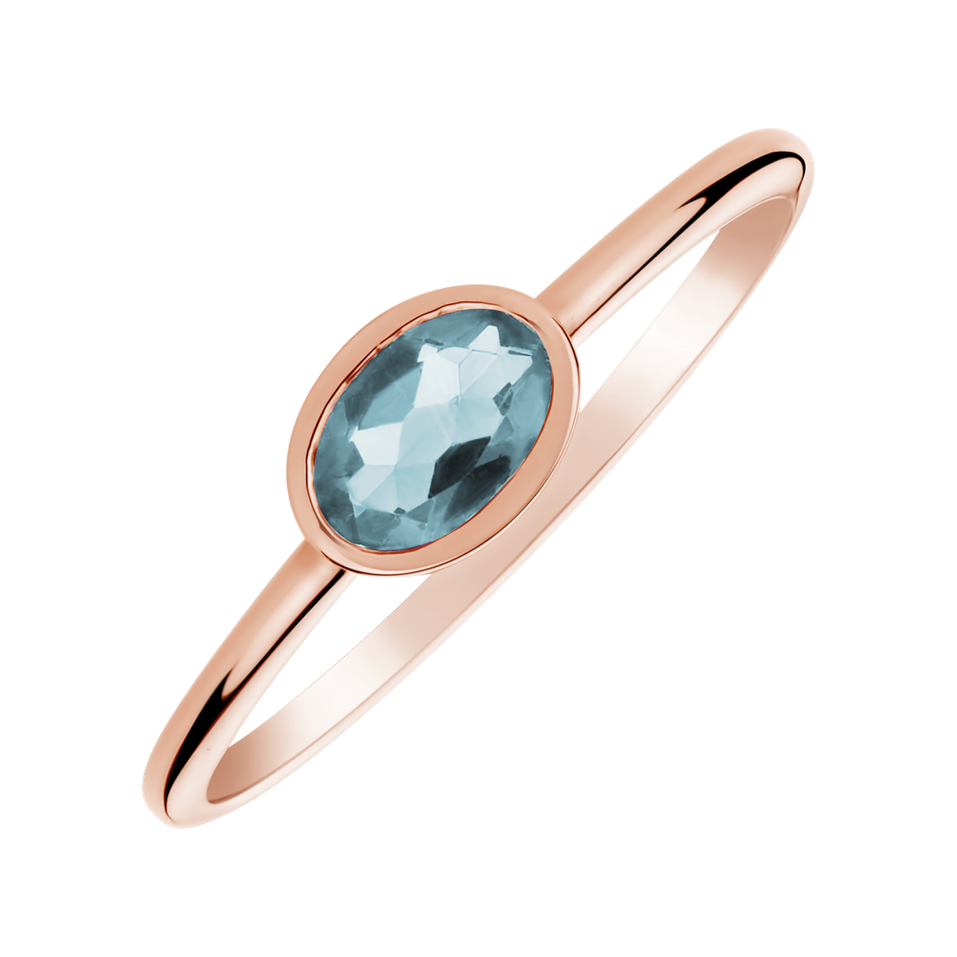 Ring with Topaz Sky Space Bonbon