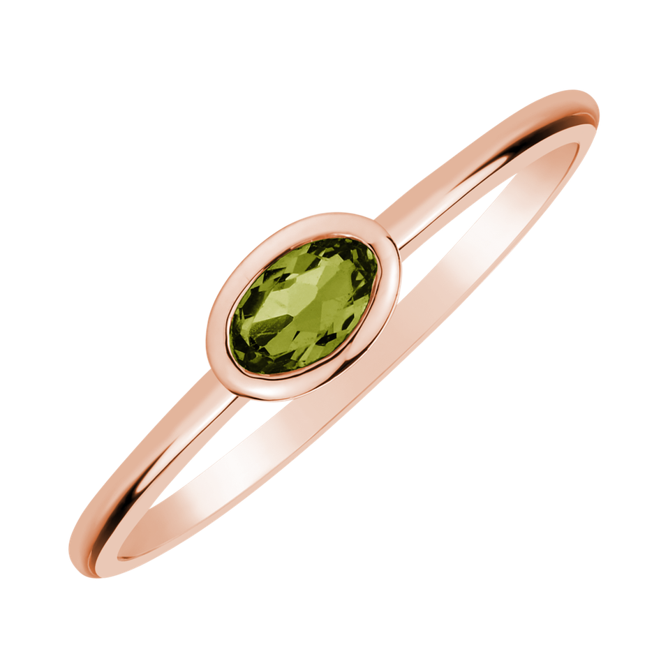 Ring with Peridot Space Bonbon