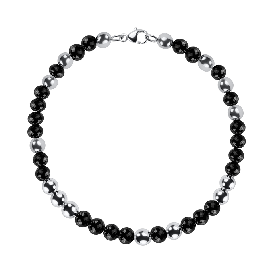 Bracelet with black diamonds Marbles Mood