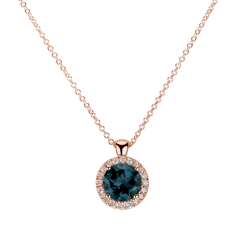 Diamond necklace with Topaz London Luxury Bonbon