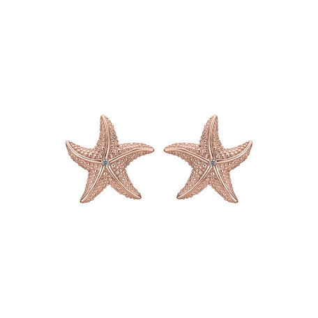 Diamond earrings Glossy Starfish