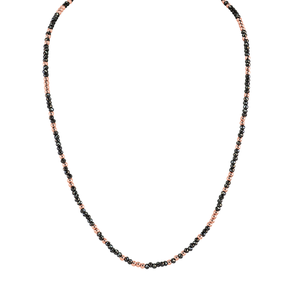 Necklace with black diamonds Night Chain