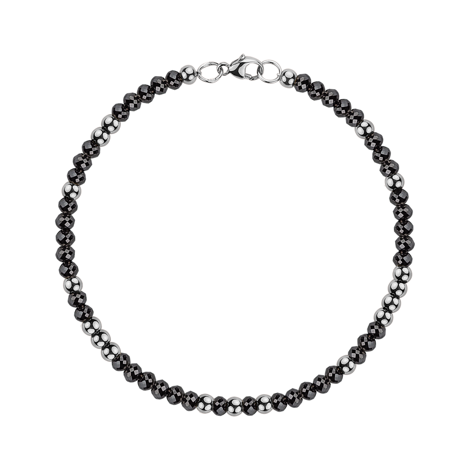 Bracelet with black diamonds Marbles Mood