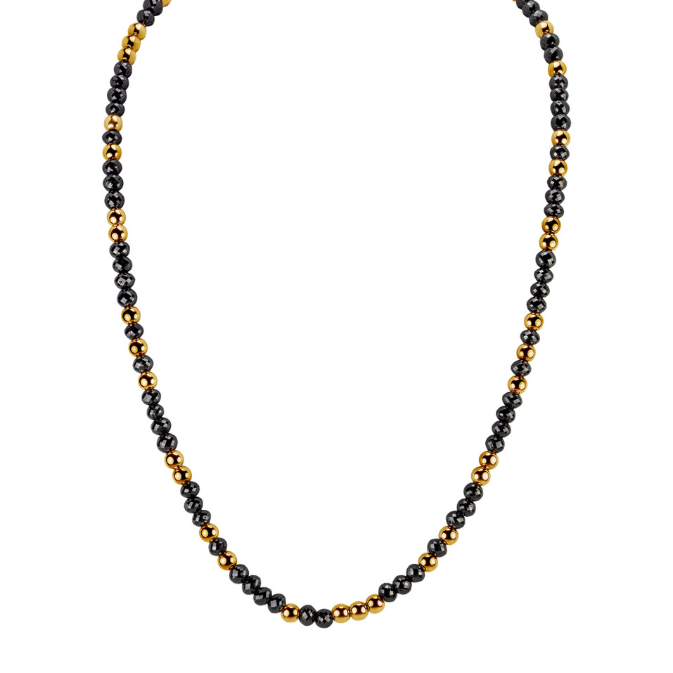 Necklace with black diamonds Night Chain