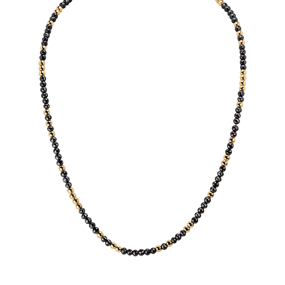 Necklace with black diamonds Night Chain