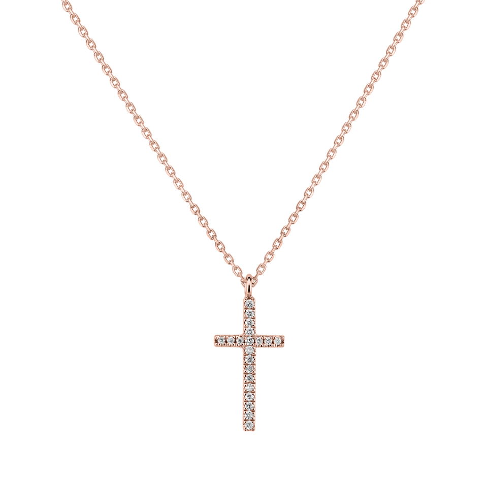 Diamond necklace Shimmering Cross