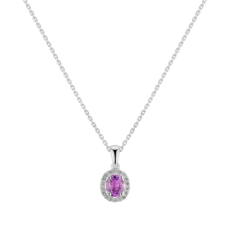 Diamond pendant with Sapphire Royal Love