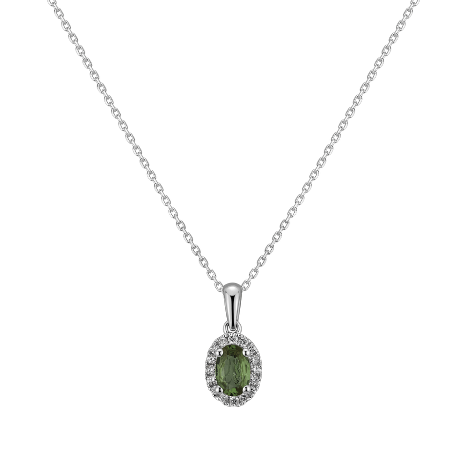 Diamond pendant with Sapphire Princess Essence