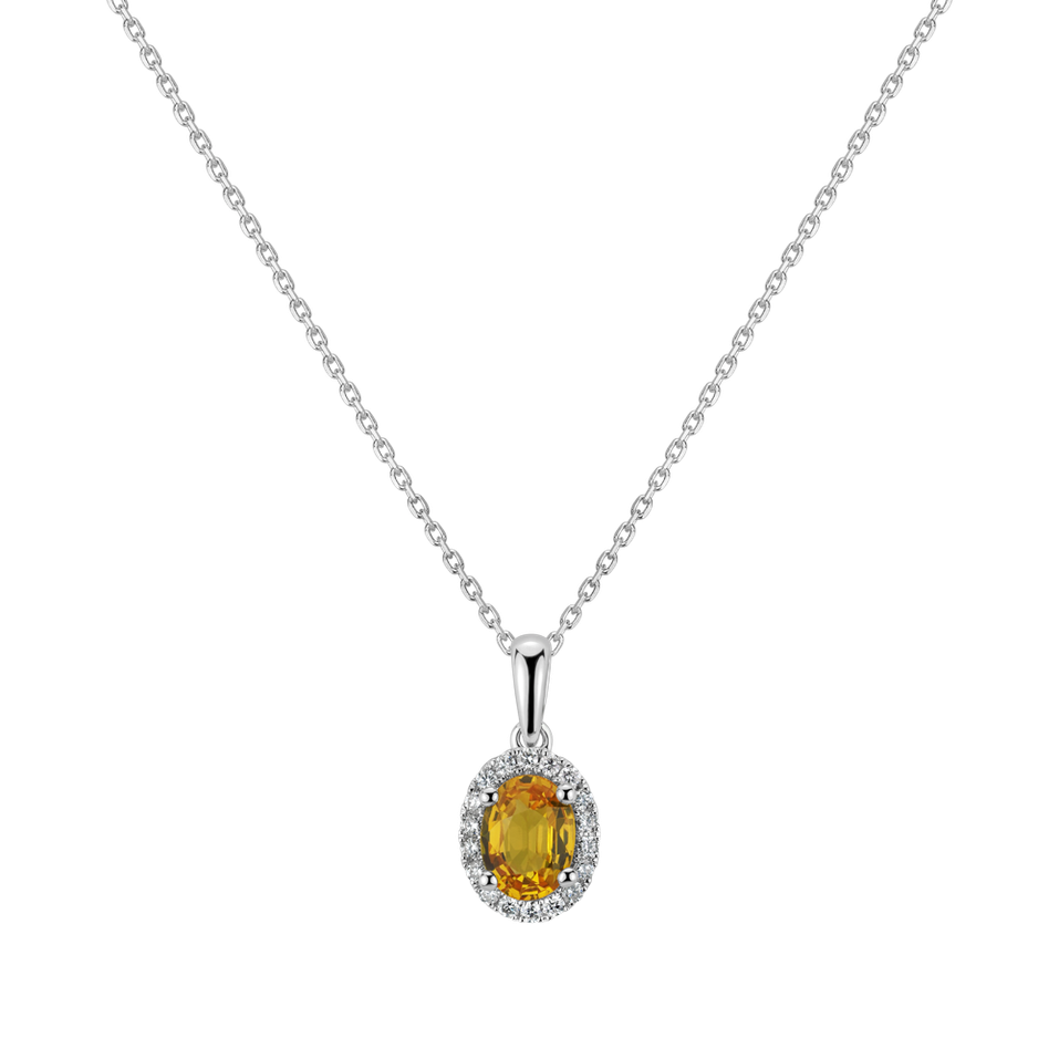 Diamond pendant with Sapphire Princess Essence