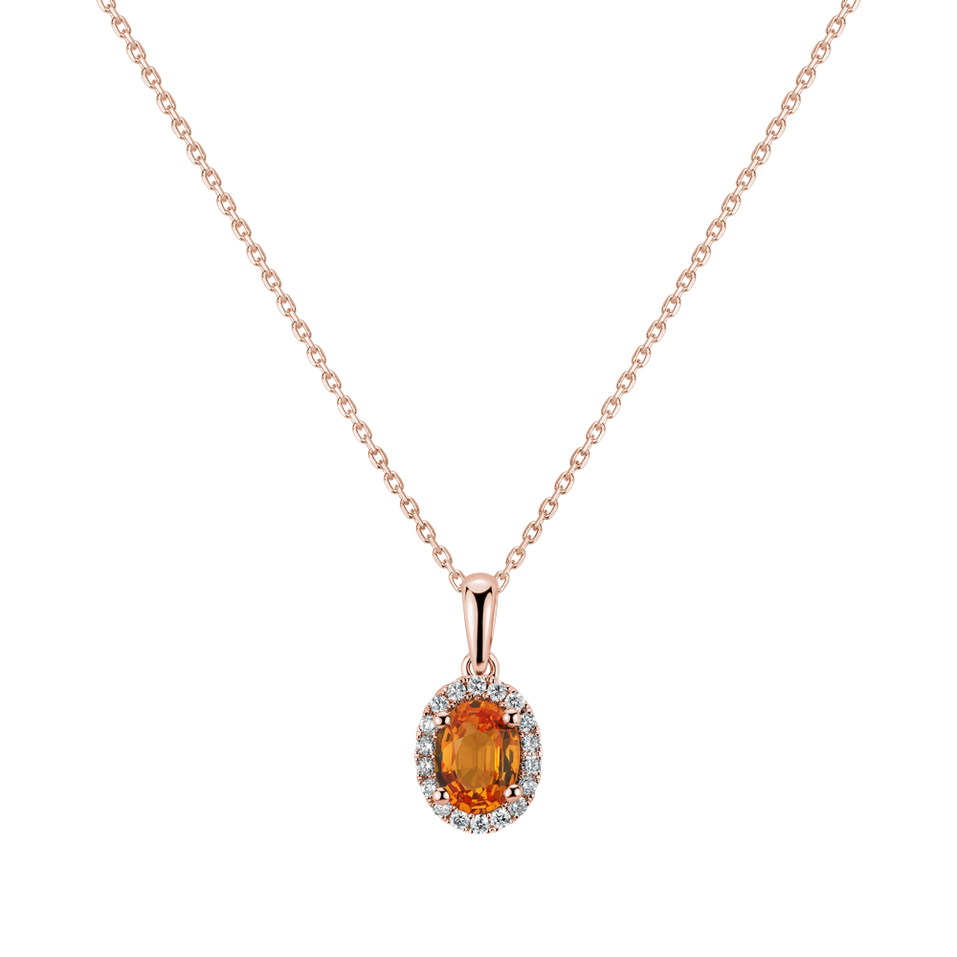 Diamond pendant with Sapphire Princess Essence