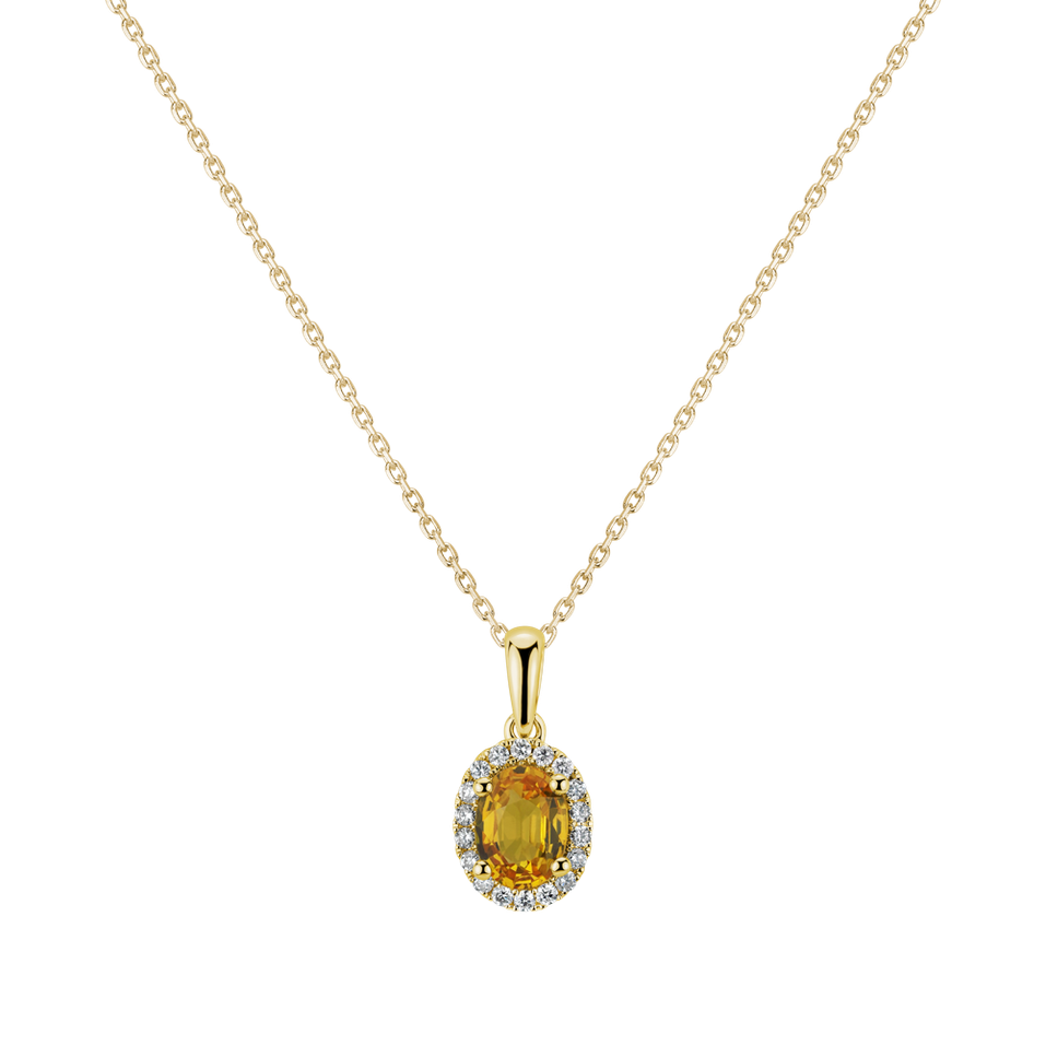 Diamond pendant with Sapphire Princess Essence