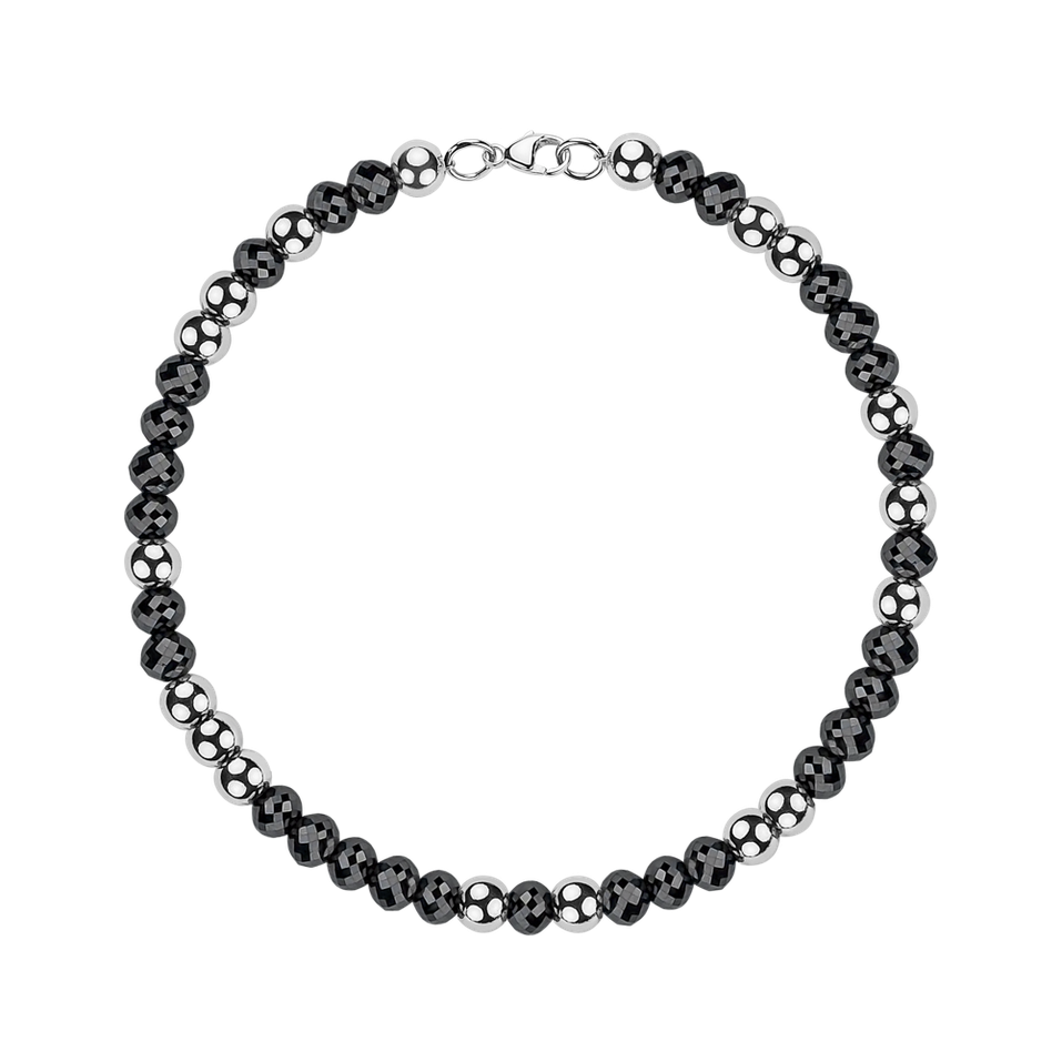 Bracelet with black diamonds Marbles Mood