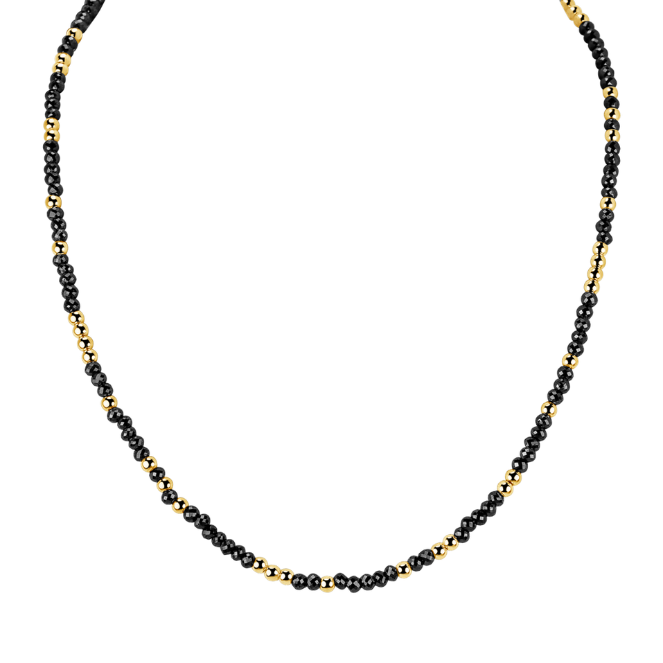 Necklace with black diamonds Night Chain