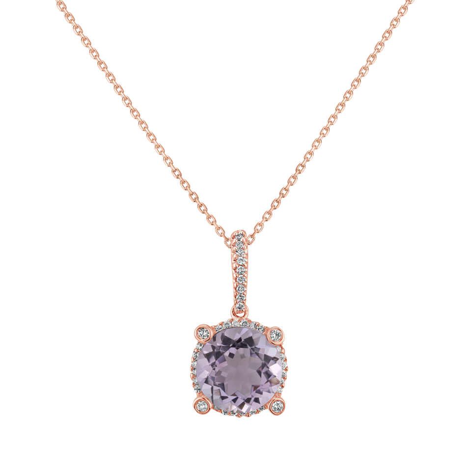 Diamond pendant with Amethyst Graphic Beauty