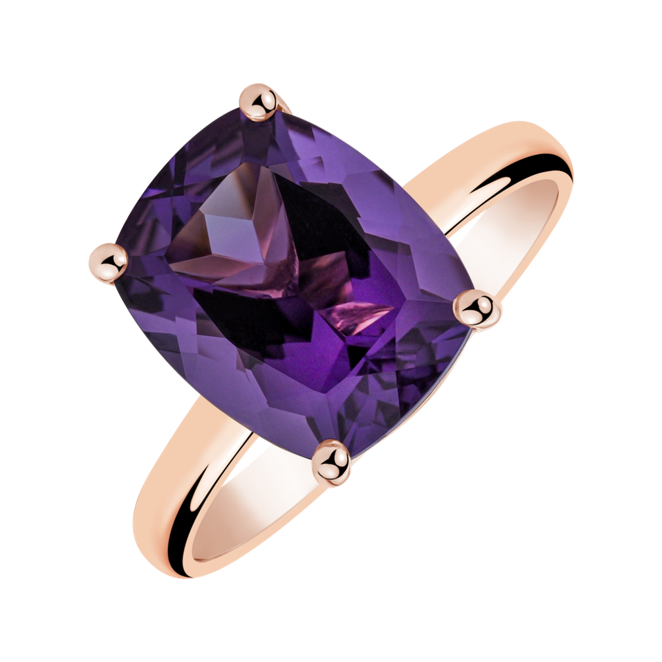 Ring with Amethyst Brazil Bonbon