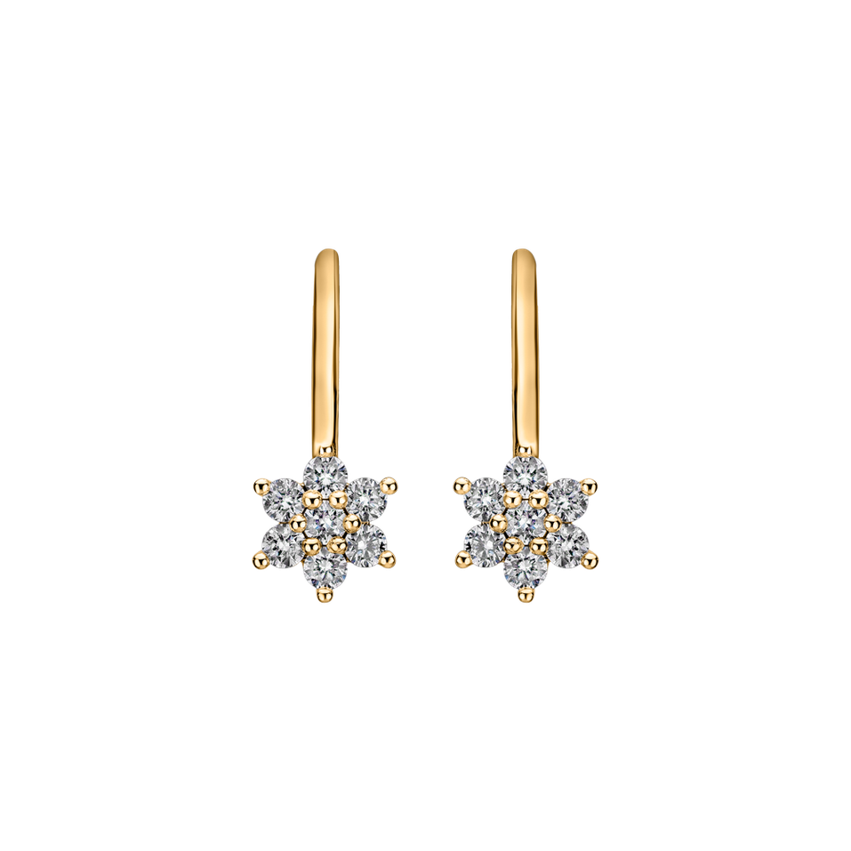 Diamond earrings Magic Snowflakes