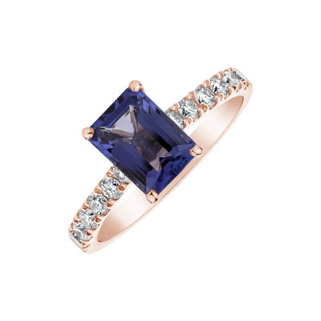 Diamond ring with Sapphire Divine Love