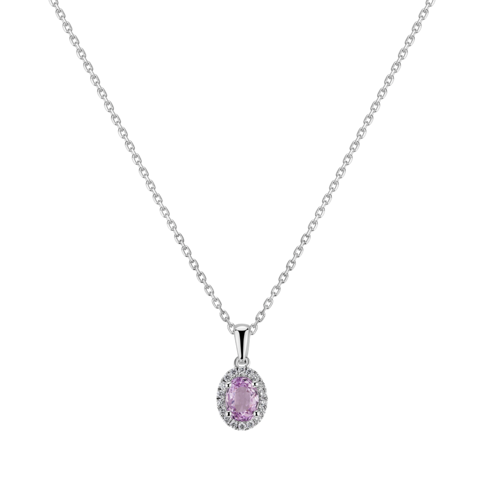 Diamond pendant with Kunzite Princess Essence