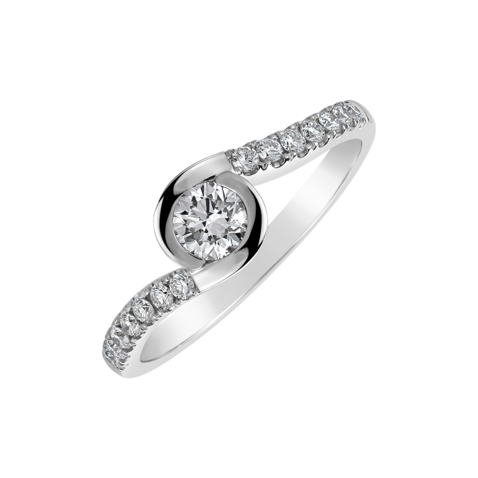 Diamond ring Love Twist