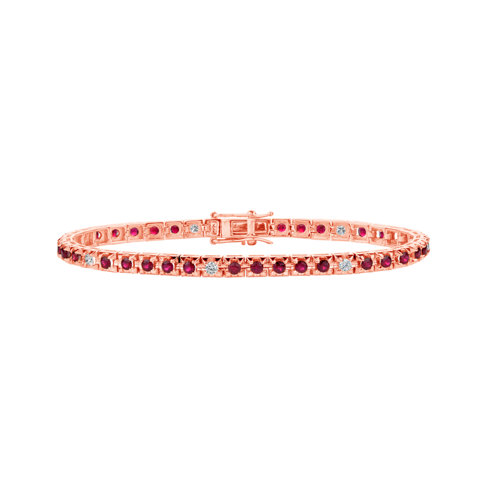 Diamond bracelet with Ruby Ralana