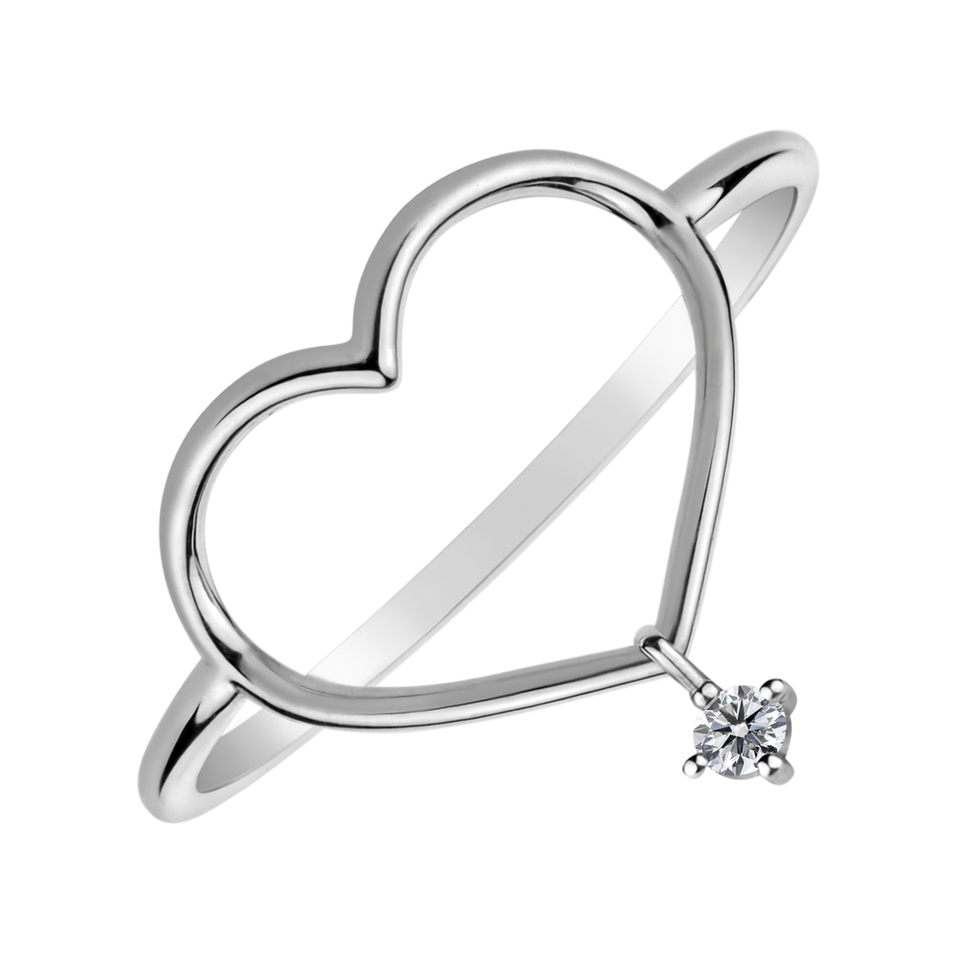 Diamond ring Mellow Heart