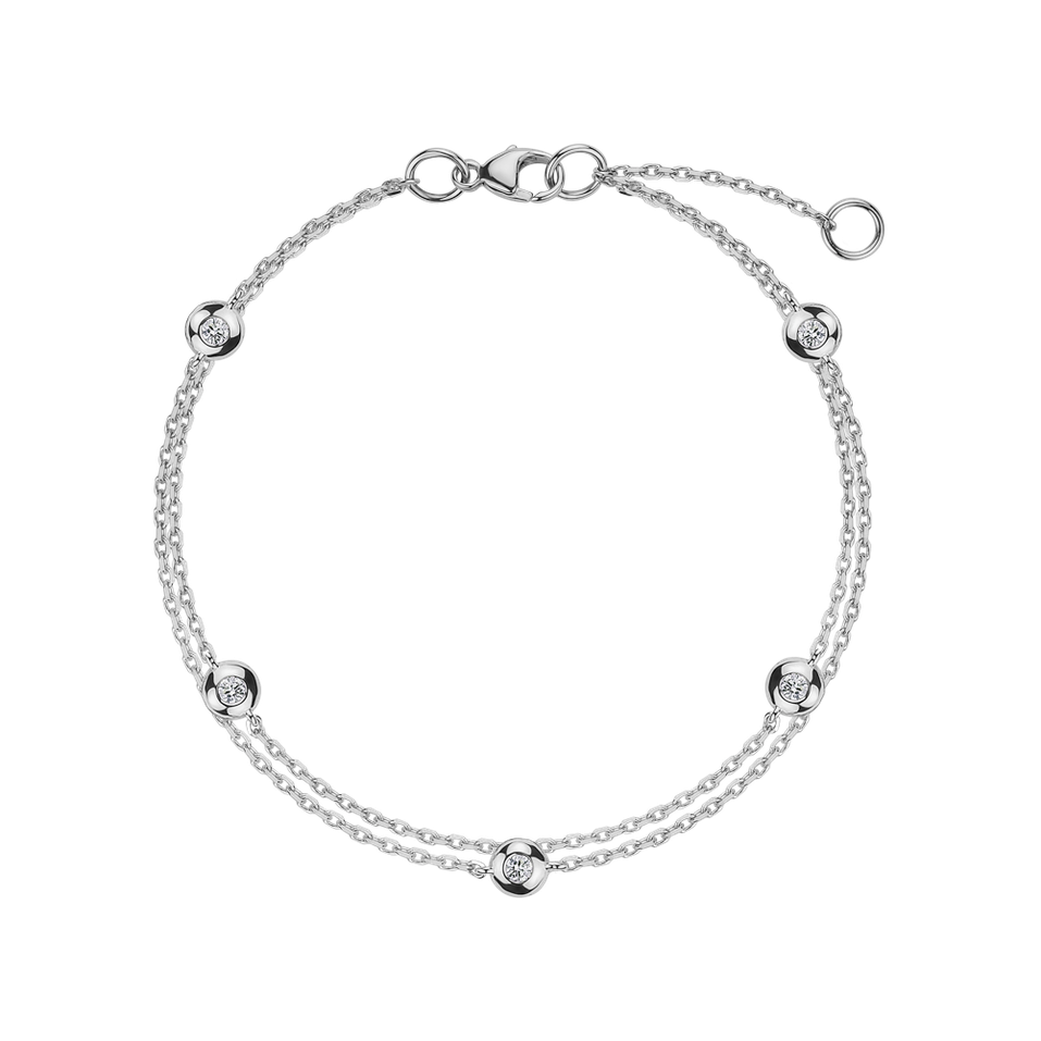 Diamond bracelet Double Dots