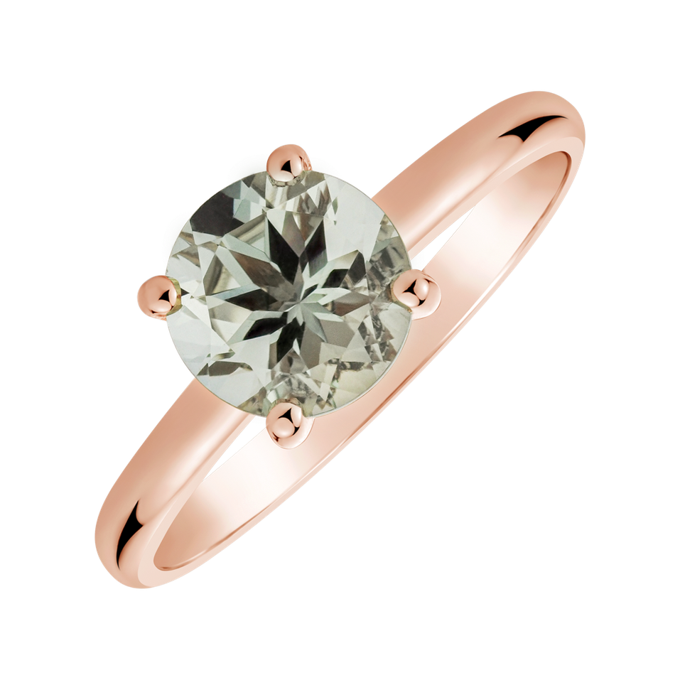 Ring with Amethyst Green Bonbon