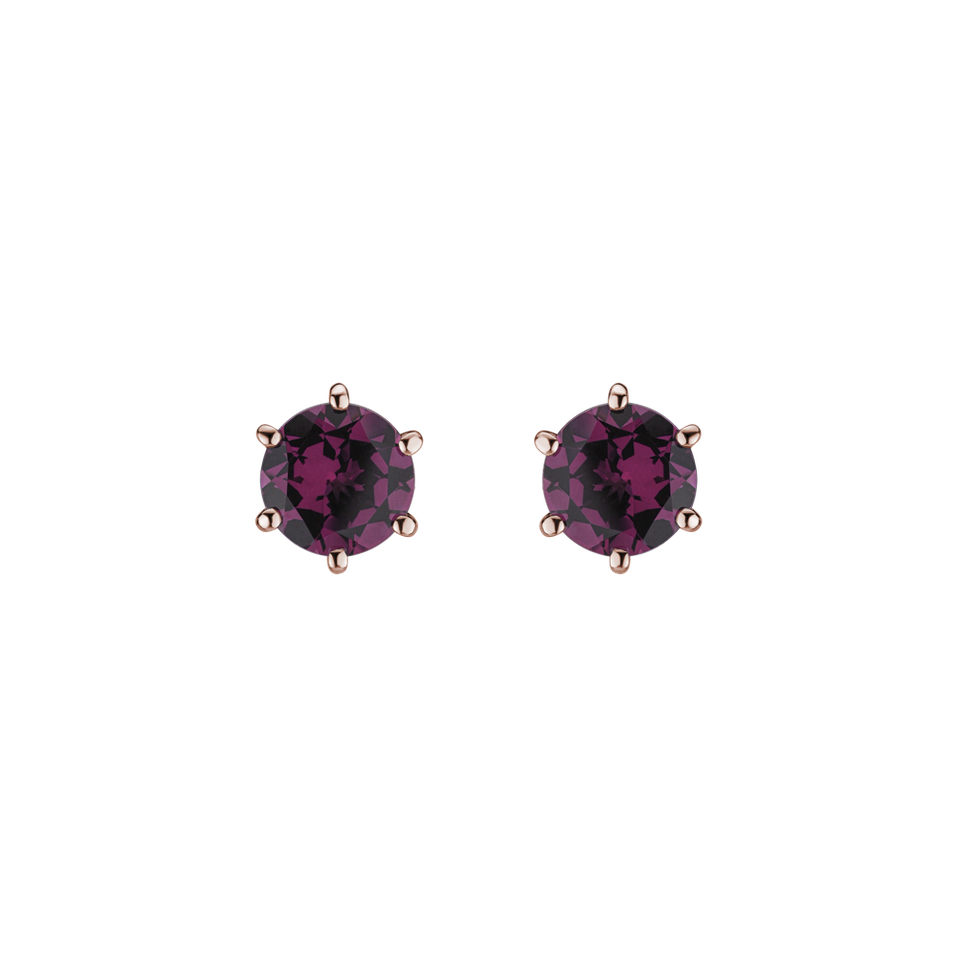 Earrings with Rhodolite Vesper Romance