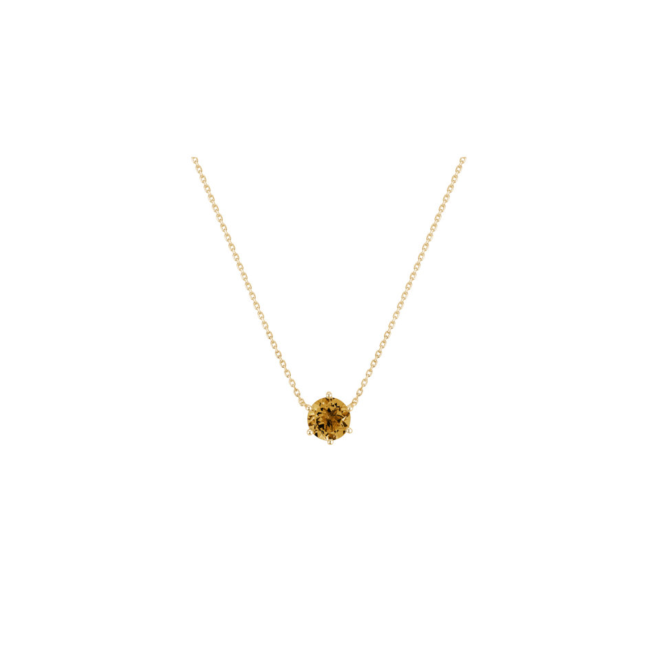 Necklace with Citrine Essential Drop