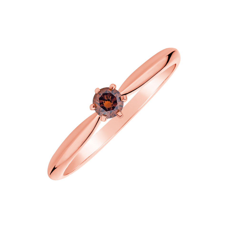 Ring with orange diamonds Eternal Joy