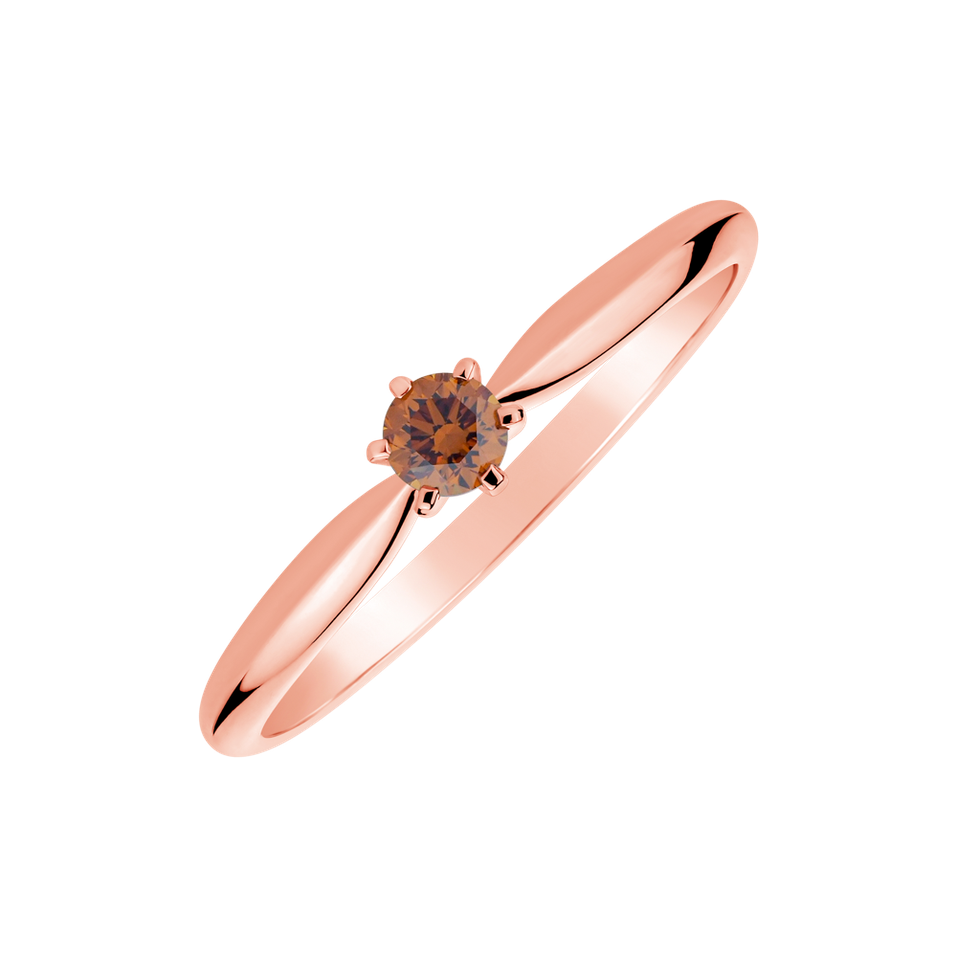 Ring with orange diamonds Eternal Joy