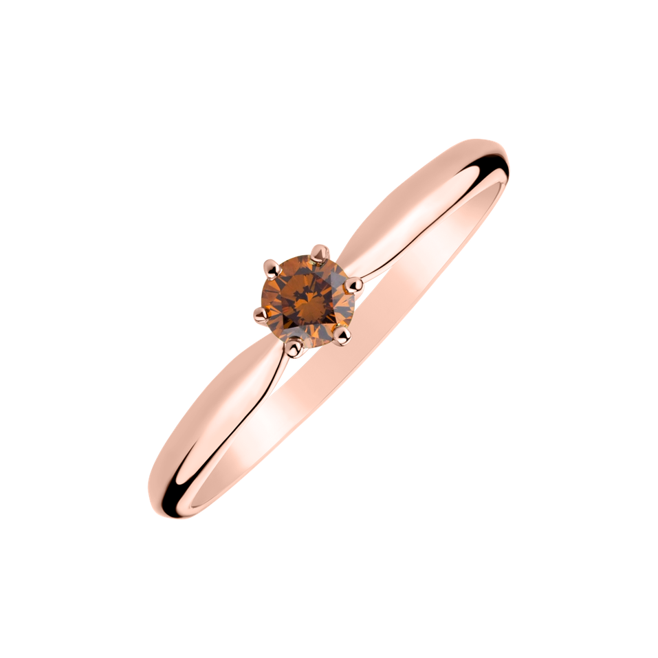 Ring with orange diamonds Eternal Joy