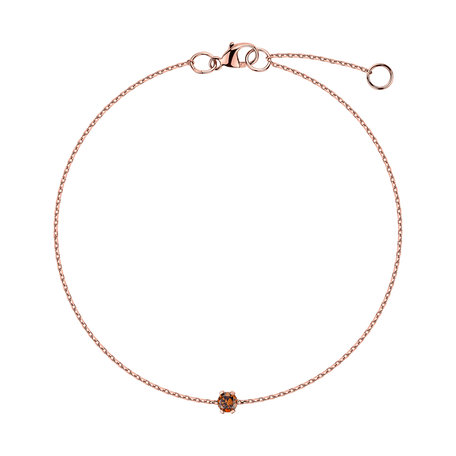 Bracelet with orange diamonds Essential Shine