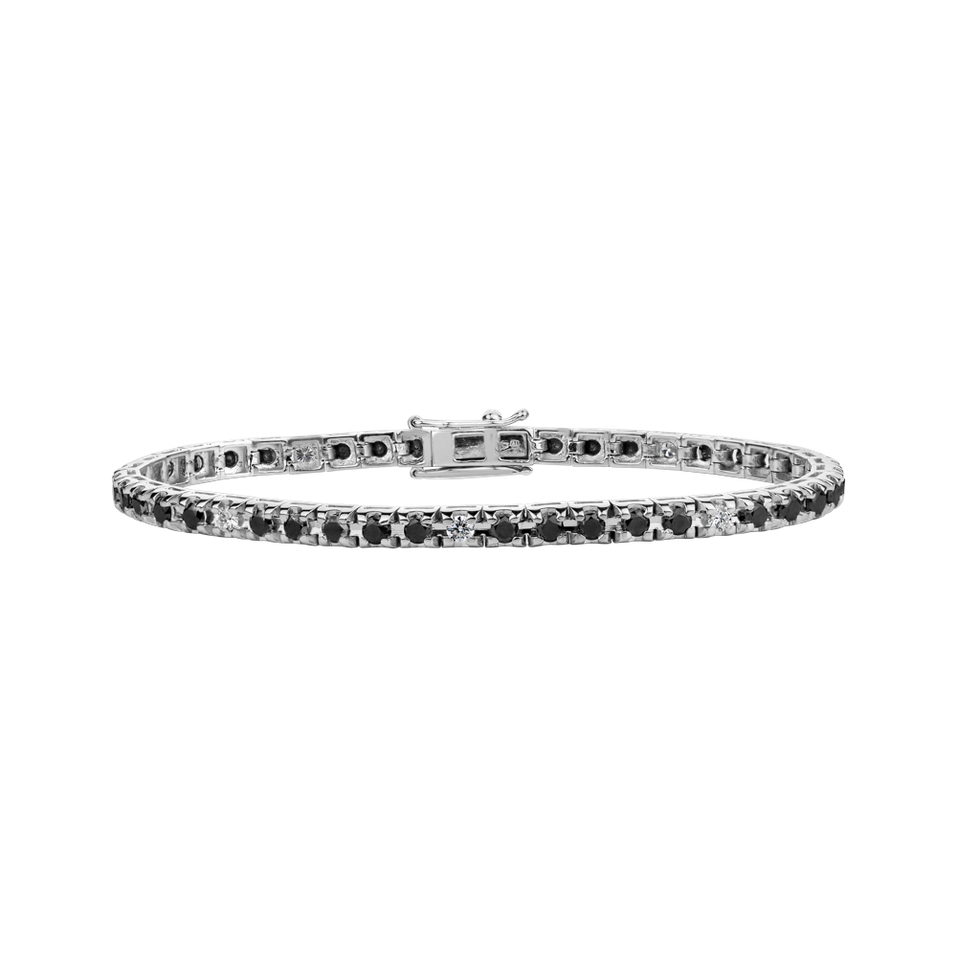 Bracelet with black and white diamonds Ralana