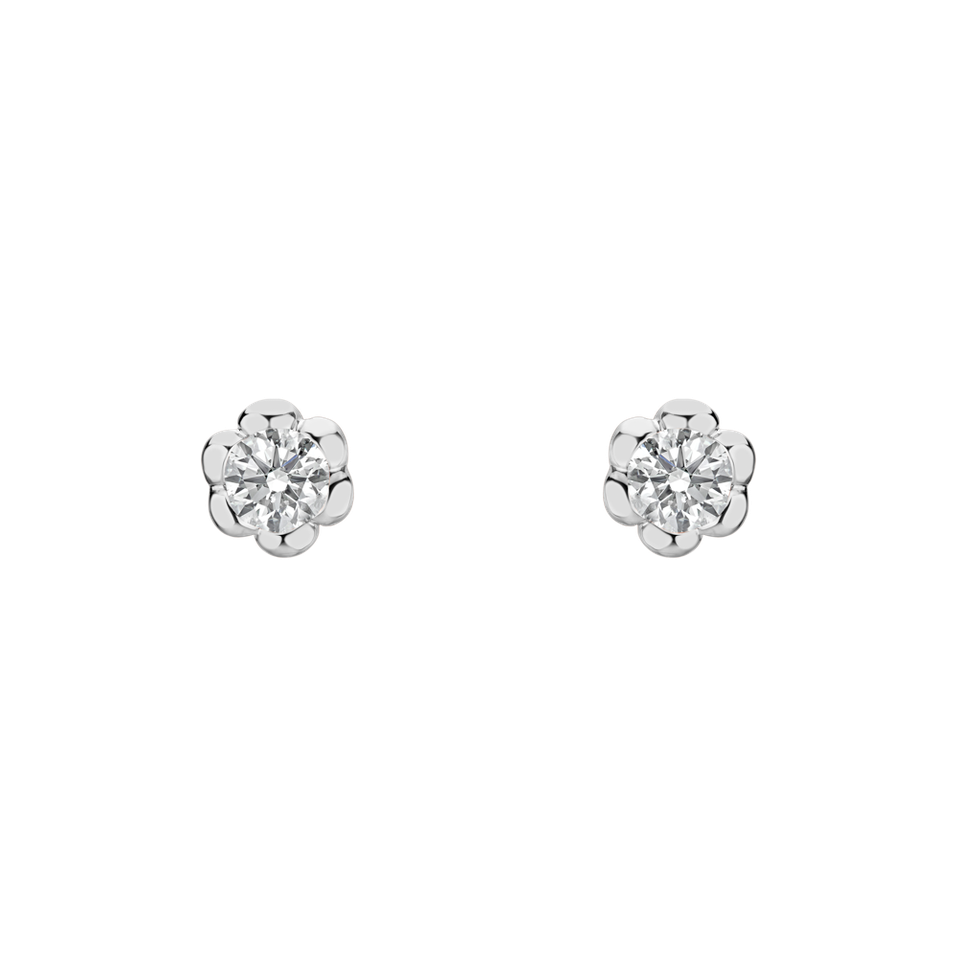 Diamond earrings Blooming Love