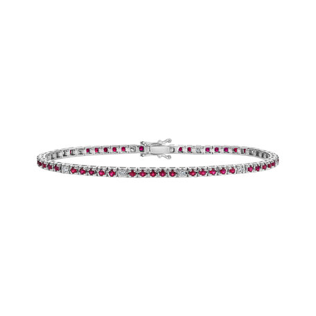 Diamond bracelet with Ruby Ralana