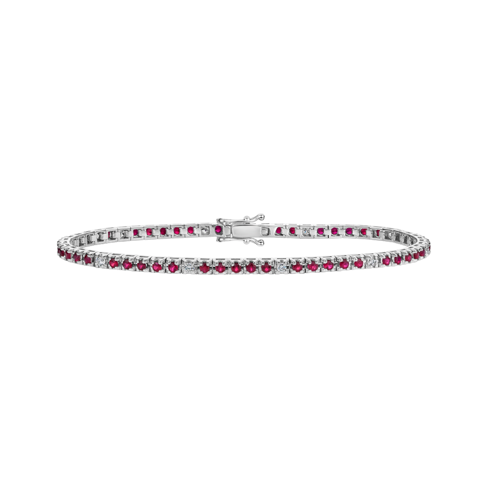 Diamond bracelet with Ruby Ralana