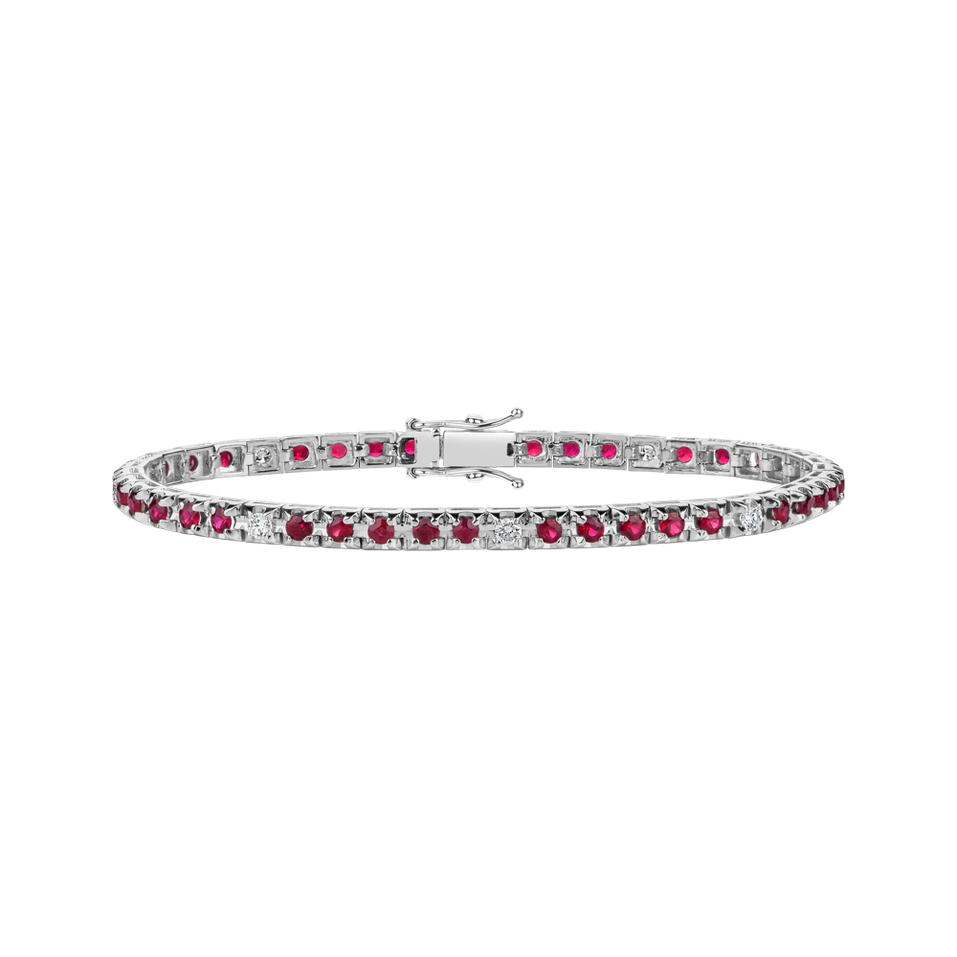 Diamond bracelet with Ruby Ralana