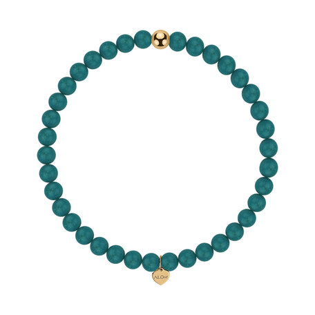 Bracelet with Turquoise Green Fancy Beauty