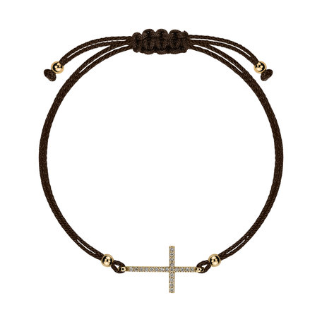 Bracelet with diamonds Forever Cross