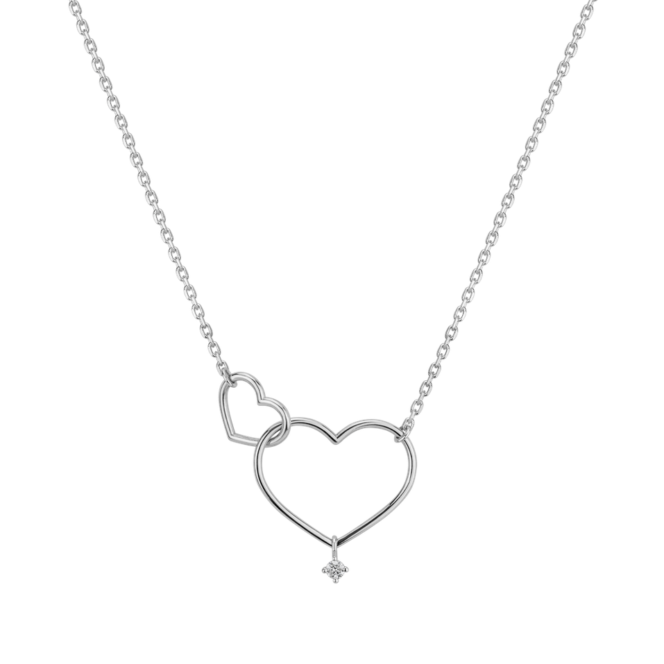 Diamond necklace Double Love