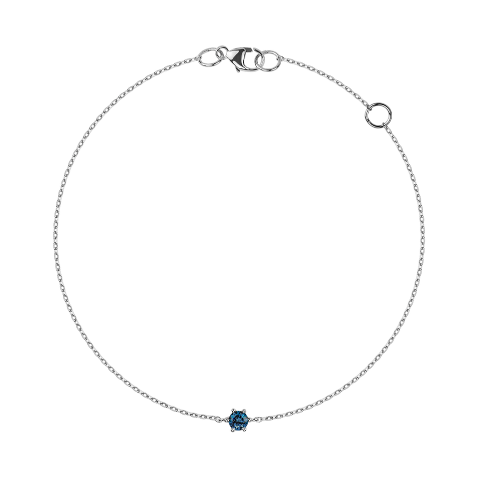 Bracelet with blue diamonds Starlit Symphony