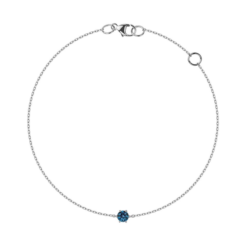 Bracelet with blue diamonds Starlit Symphony