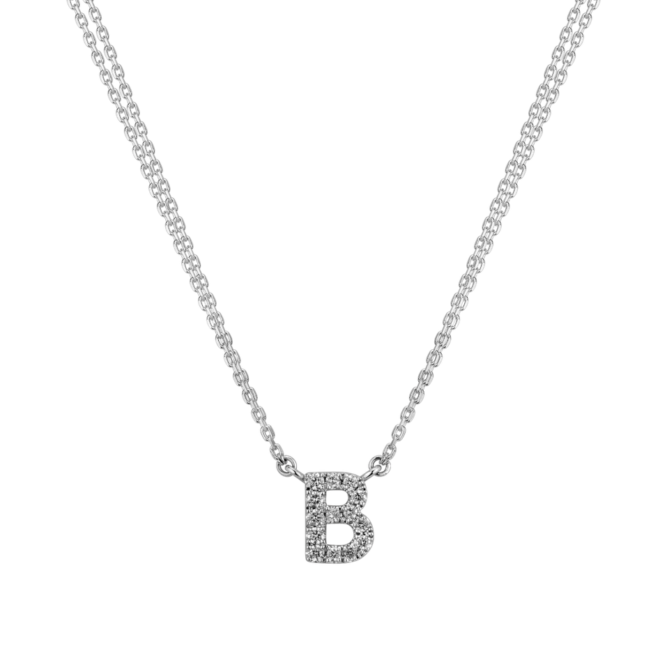 Diamond necklace Shiny Alphabet