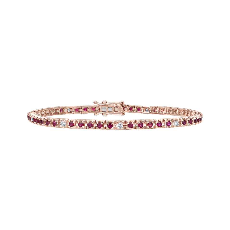 Diamond bracelet with Ruby Ralana