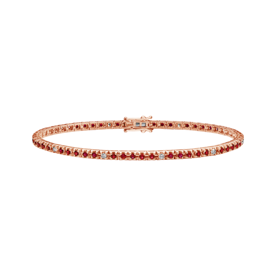 Diamond bracelet with Ruby Ralana